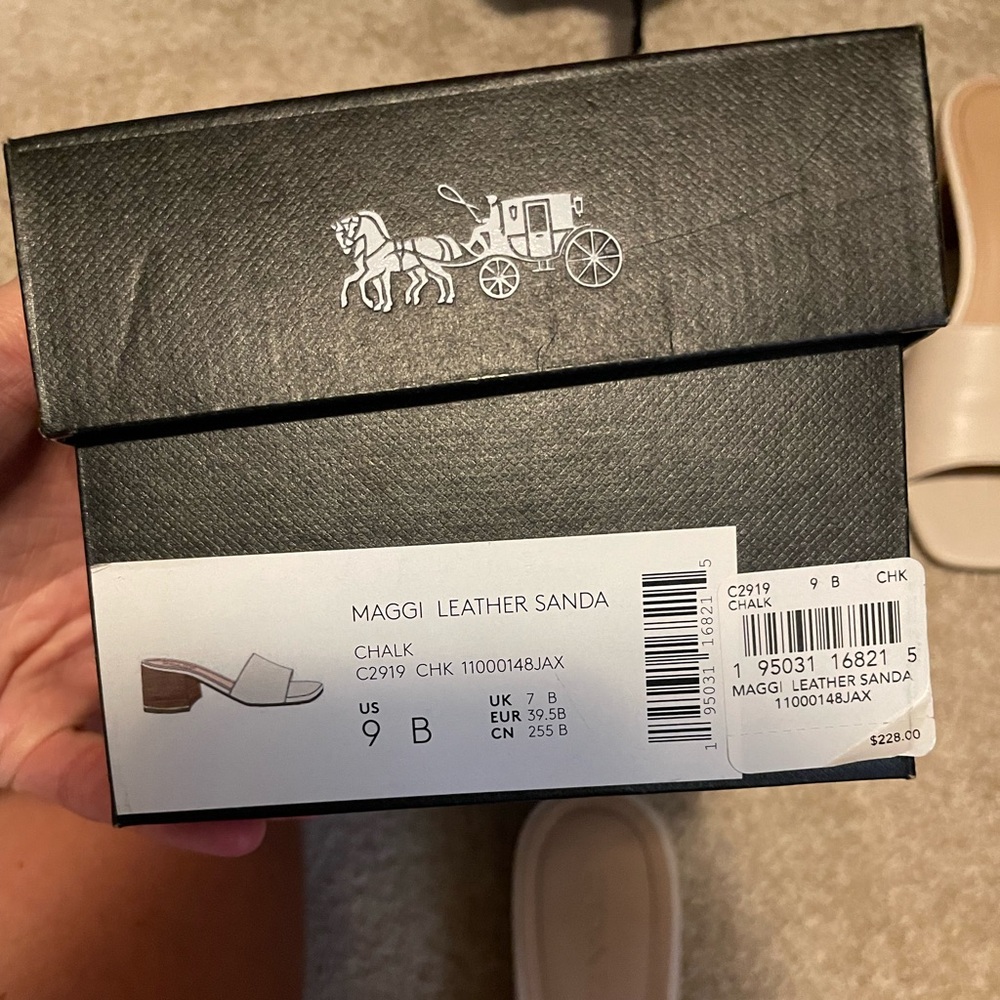 Coach Maggi Leather Sandal